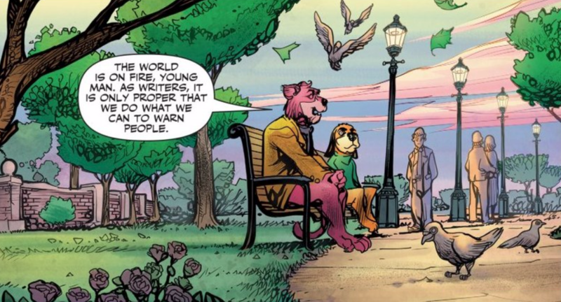 Art from DC Meets Hanna-Barbera by Howard Porter, Steve Buccellato, and Dave Sharpe.